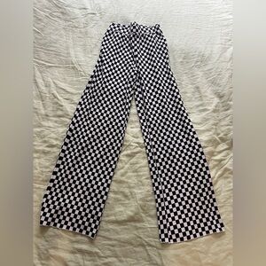 Black and White Checkered Pants